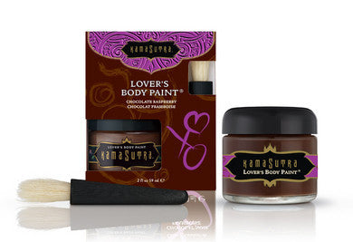 Dark Chocolate Raspberry Lover's Body Paint With Brush - 2 oz.
