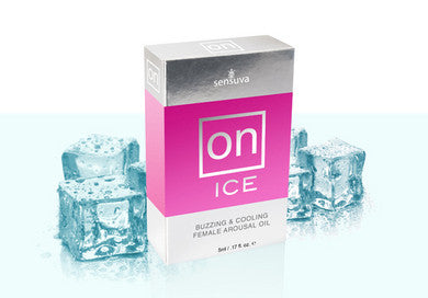 On Ice Buzzing and Cooling Female Arousal Oil - 5ml - 12 Count Display