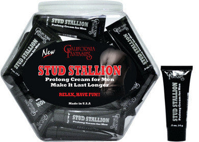 Stud Stallion Prolong Cream for Men .5 Oz Tubes- 36 Piece Fishbowl