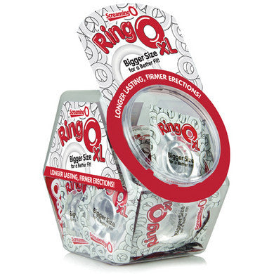 The Screaming O Ringo Xl - Clear - 36 Count Fishbowl