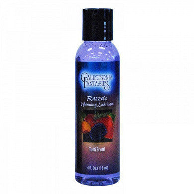 Razzels Warming Flavored Lubricant - Tutti Frutti - 4 Oz.