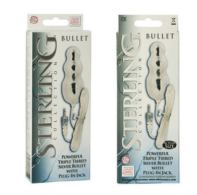 Sterling Collection Triple Tiered Silver Bullet With Plug In Jack