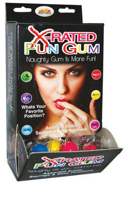 X-rated Fun Gum Assorted - 90 Pieces Display - Htp750d