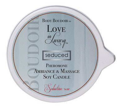 Body Boudoir Pheromone Ambiance and Soy Massage Candle - Seductive Rose