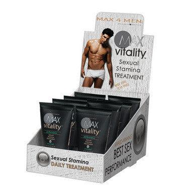 Max 4 Men Max Vitality Performance Sexual Stamina Treatment - 8 Piece Display