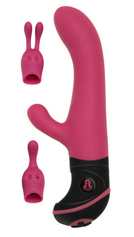 Rabbit Trois 50X Silicone Vibrator - Pink