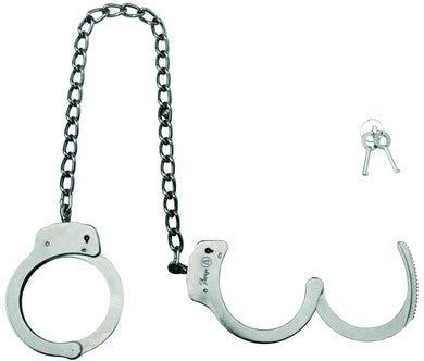 Ankle Cuffs Nickel Coated Steel Double Lock