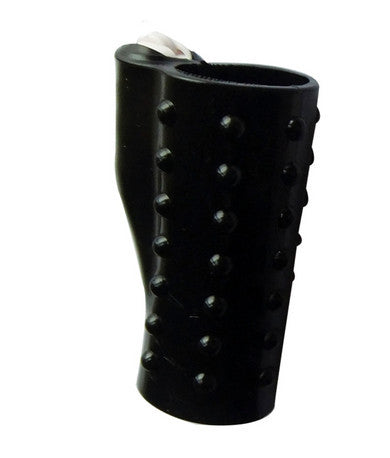 Hung Hott Rod Silicone Vibrating Sleeve - Black