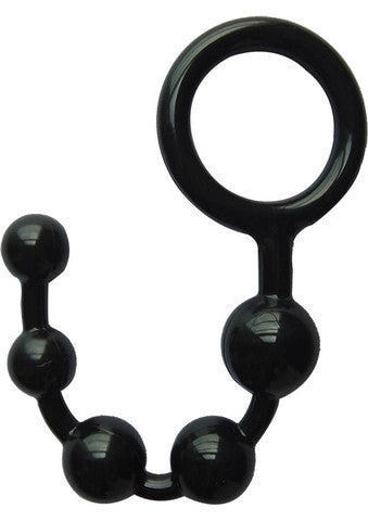 Hung Man Tools Anal Beads - Black
