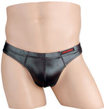 Falcon Wet Look Brief - Black - Small