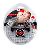 Nipple Clamps - Criss Cross With Chain - Chrome
