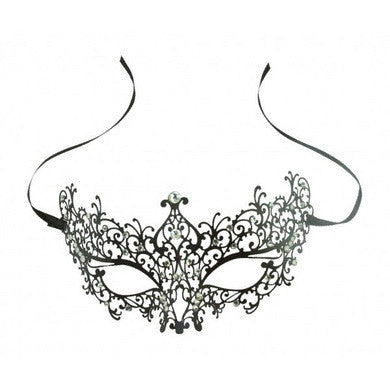 Venetian Blossom Black Mask