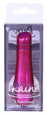 Rain Power Bullet 3 inch Textured 7 Function Fushcia