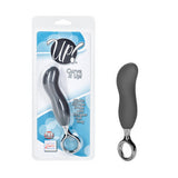 Curve It Up Pliable Silicone  Probe with Designer Pull Ring - Gray