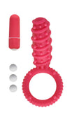 Simply Silicone 10X Love Button Ring - Red