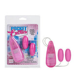 Pocket Exotics Vibrating  Double Pink Passion Bullets