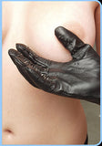 Leather Vampire Gloves With Prickly Metal Points - Small