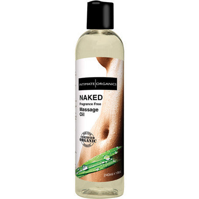 Naked Aromatherapy Massage  Oil - Fragrance Free - 8 Oz.