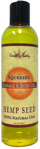 Squeezed Hemp Seed Body And Massage Oil - 8 oz.