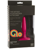 Glo Butt Plug Slim Vibrating - Pink