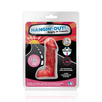 Hangin out Naughty Air  Freshener - Bubble Gum - Red