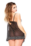 Polka Dot Babydoll Set - 3X/4X