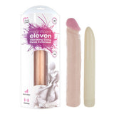 The Magnificent Eleven  Vibrating  Dong Penis  Extension - Flesh
