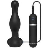 Platinum Premium Silicone -  the Delight Vibrating Plug -  Black