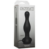 Platinum Premium Silicone -  the Delight Vibrating Plug -  Black