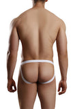 Jock Strap - Turquoise-white  - Large-extra Large
