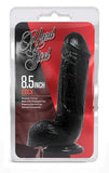 Hard Steel 8.5-Inch Cock - Black