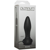 Platinum Premium Silicone -  the Touch Vibrating Plug -  Black