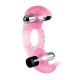 Silicone Triple Orgasm Erection Enhancer - Pink