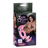 Silicone Triple Orgasm Erection Enhancer - Pink