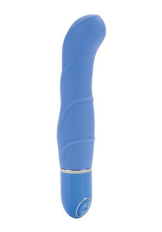 10-Function Silicone Pleasure Bendie Ridged G - Blue