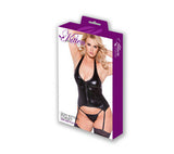 Sexy Kitten Corset - Black -  Queen Size