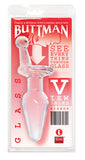 Buttmans Viewable Glass Butt Plug - Bishop - Clear