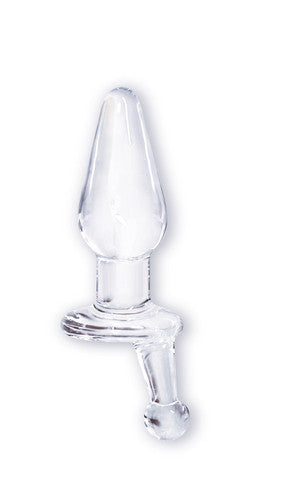 Buttmans Viewable Glass Butt Plug - Bishop - Clear
