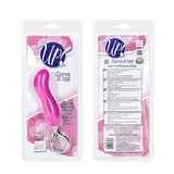 Curve It Up Pliable Silicone  Probe with Designer Pull Ring - Pink
