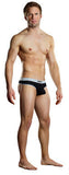 Sport Thong Athletic Mesh -  Black and Grey - Extra Large