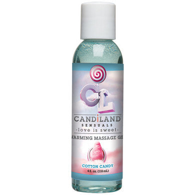 Candiland Sensuals Warming  Massage Gel - Cotton Candy -  4 Oz.