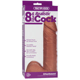 Vac-U-Lock  Realistic Cock 8-Inch - Brown
