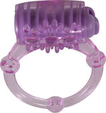 Humm Dinger Vibrating Penis Ring - Purple