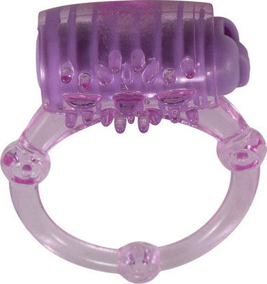 Humm Dinger Vibrating Penis Ring - Purple