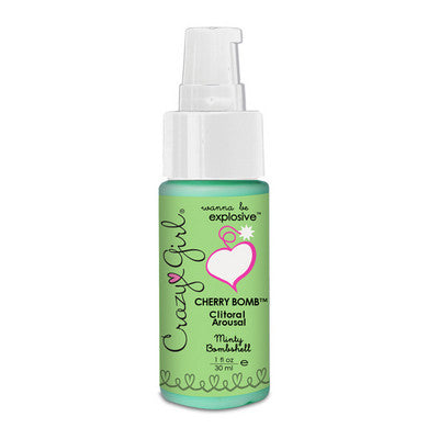 Crazy Girl Cherry Bomb Clitoral Arousal - Minty Bombshell - 1 oz.