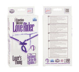 7-Function Silicone Love Rider Lover's Thong - Purple