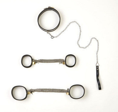 5-Piece Steel Band Bondage Set - Small