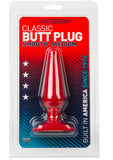 Classic Butt Plug - Smooth - Medium - Red