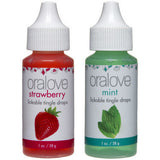 Oralove Delectable Duo  Lickable Tingle Drops -  Strawberry and Mint - 2 Pack