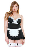 Night Service Maid Costume -  Black and White - 3x-4x